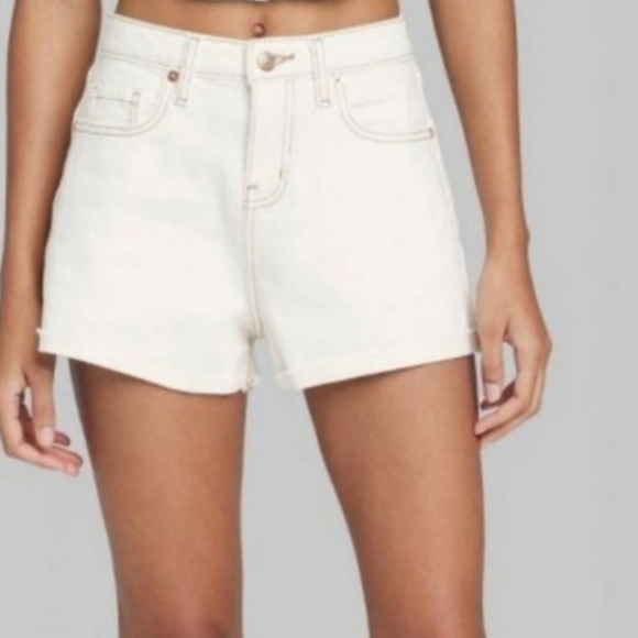 Wild Fable High Rise Rolled Cuff Shorts Size 6R - Picture 1 of 12